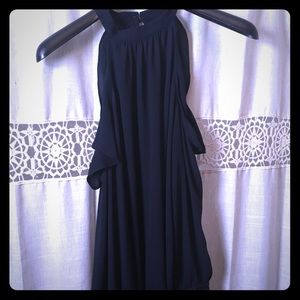 Navy Cold Shoulder Top